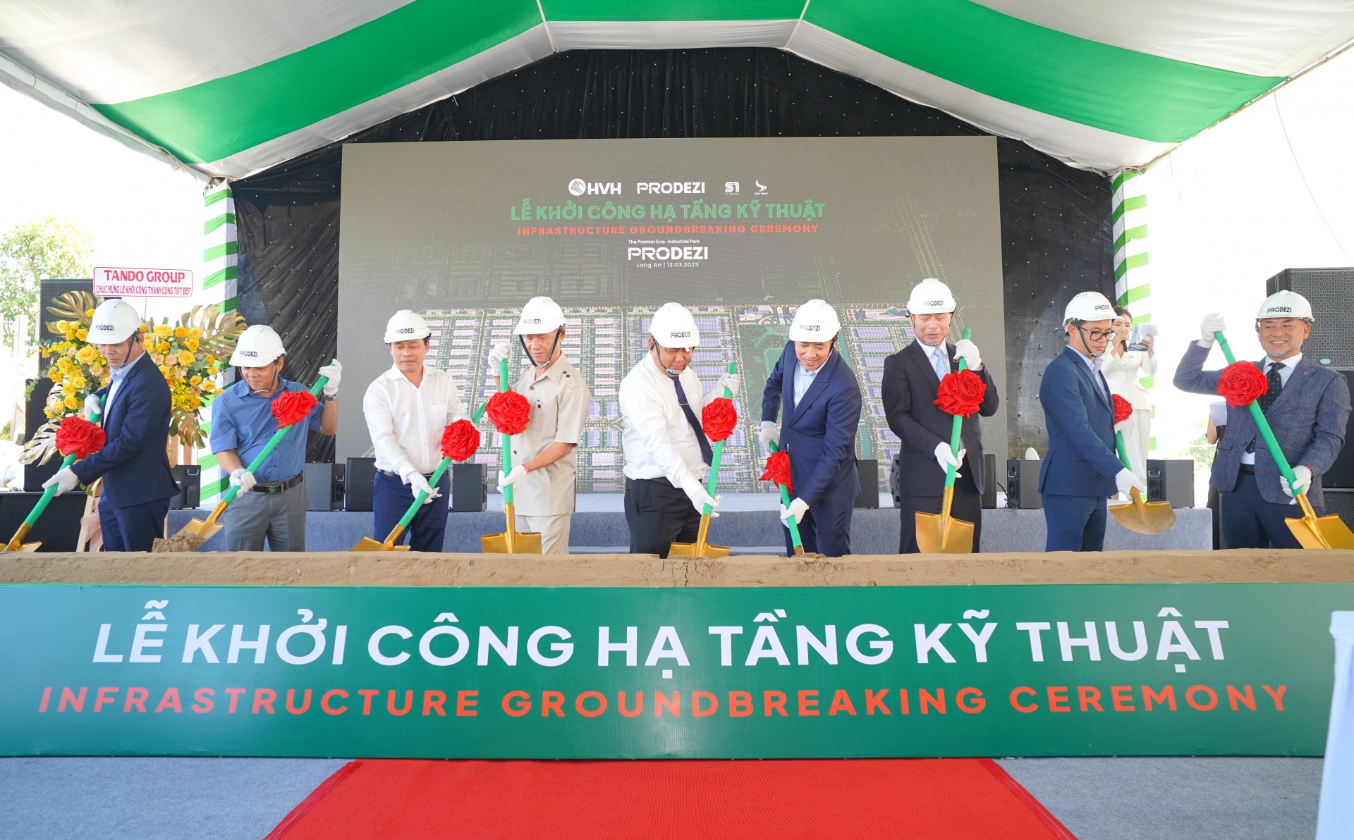 Prodezi Eco-Industrial Park holding infrastructure groundbreaking ceremony